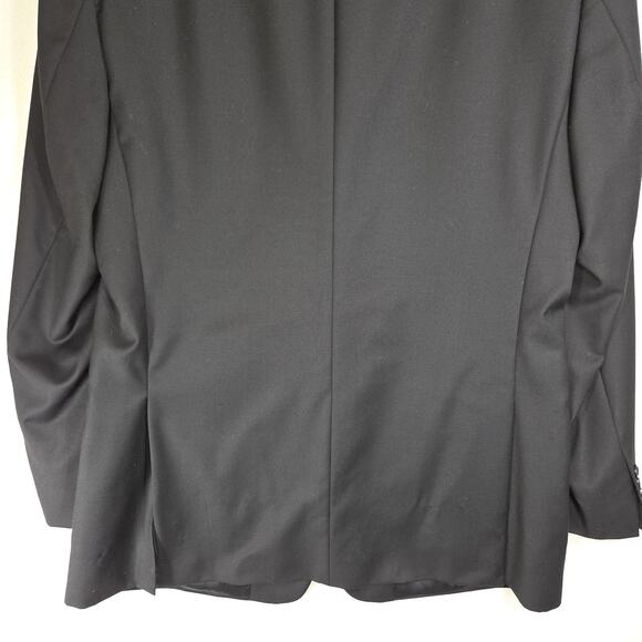 Jos A Bank Mens Blazer Sport Coat Jacket Wool Black 44L Business Workwear Job - Picture 13 of 15